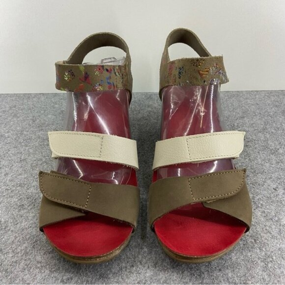Loints of Holland Timeless Comfort Heeled Leather Sandal Women’s Size 41 / US 10 - Picture 4 of 12